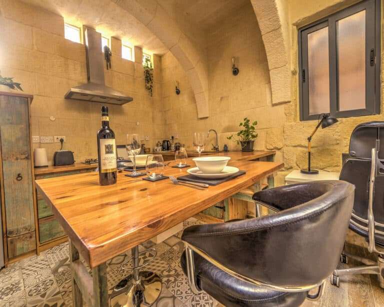 Gozo Farmhouse for Rent Kitchen