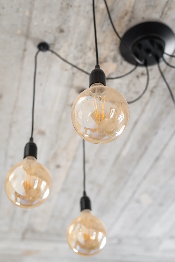 Pendant lighting detail at The Avenue